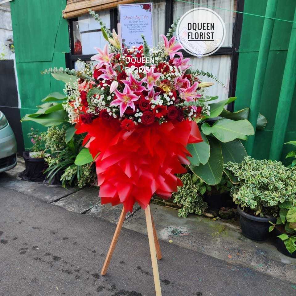 Standing flowers bunga hidup congratulations congrats selamat dan sukses  dukacita pembukaan toko ka