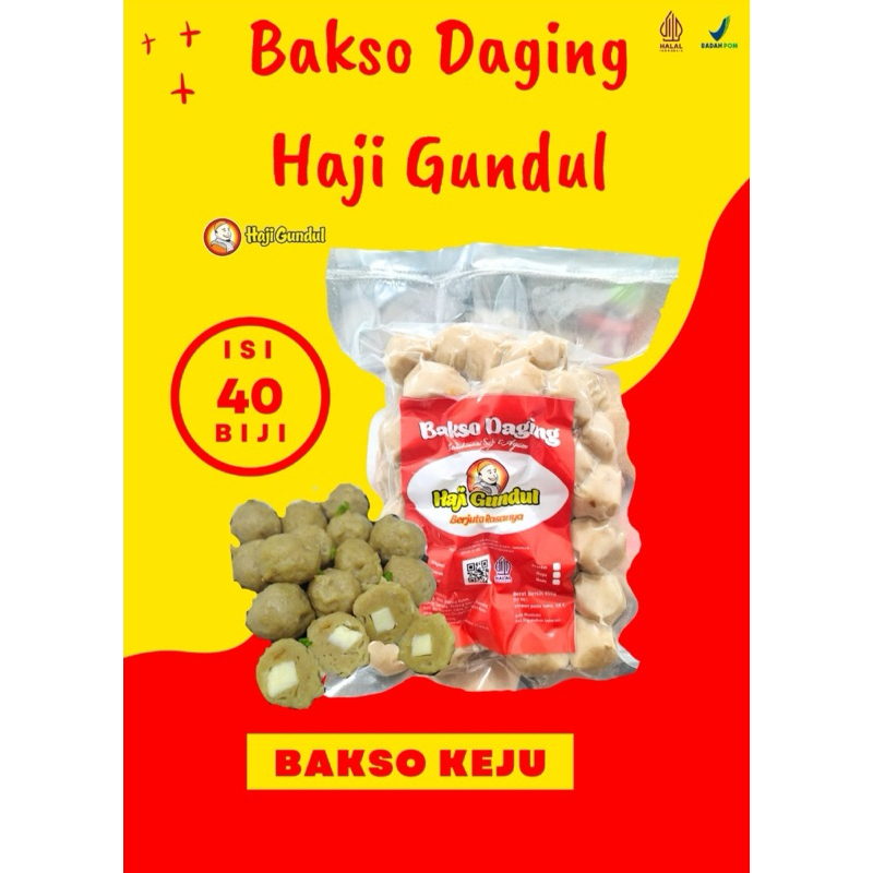 

Bakso Daging Haji Gundul - Varian Keju