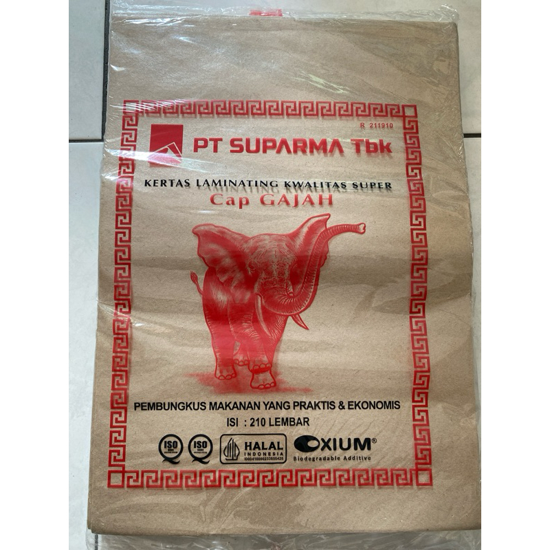 kertas Minyak gajah merah