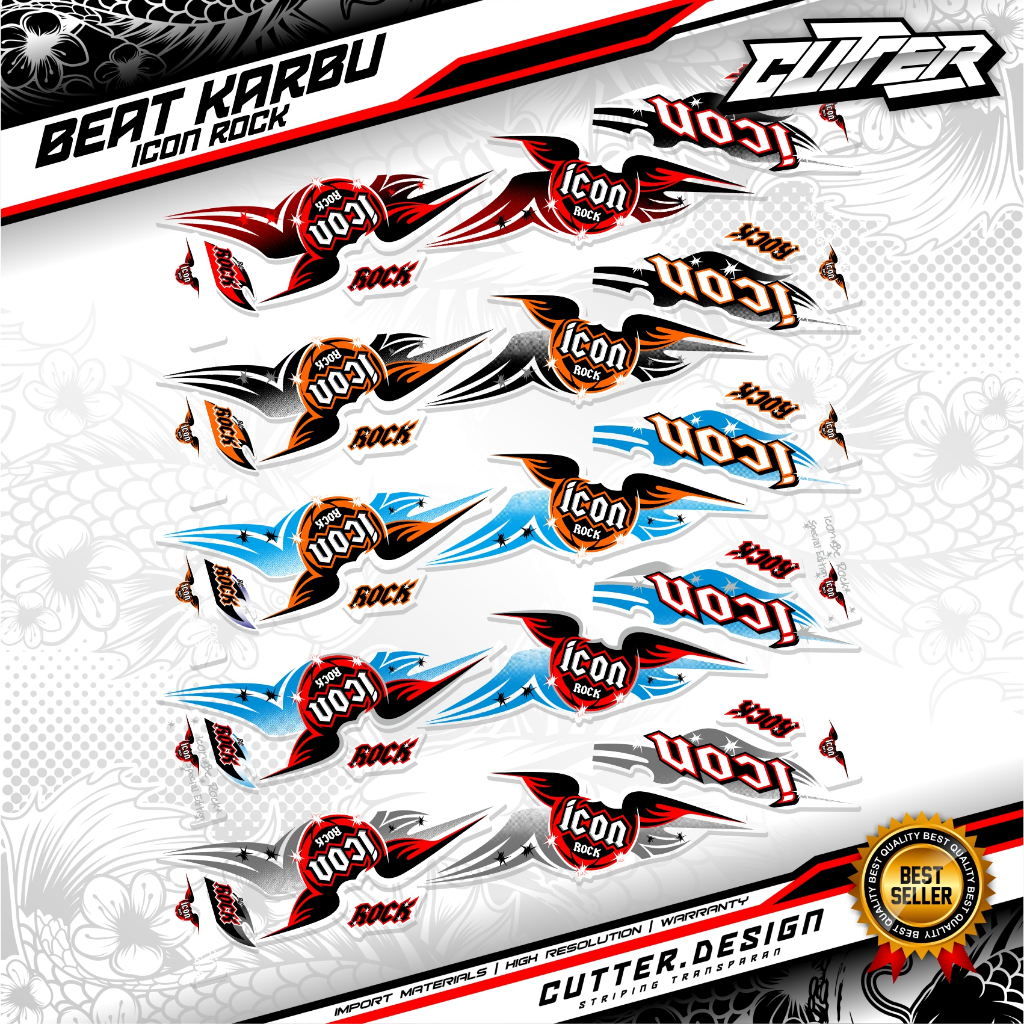 STRIPING TRANSPARAN ICON ROCK 2008 striping beat karbu rock