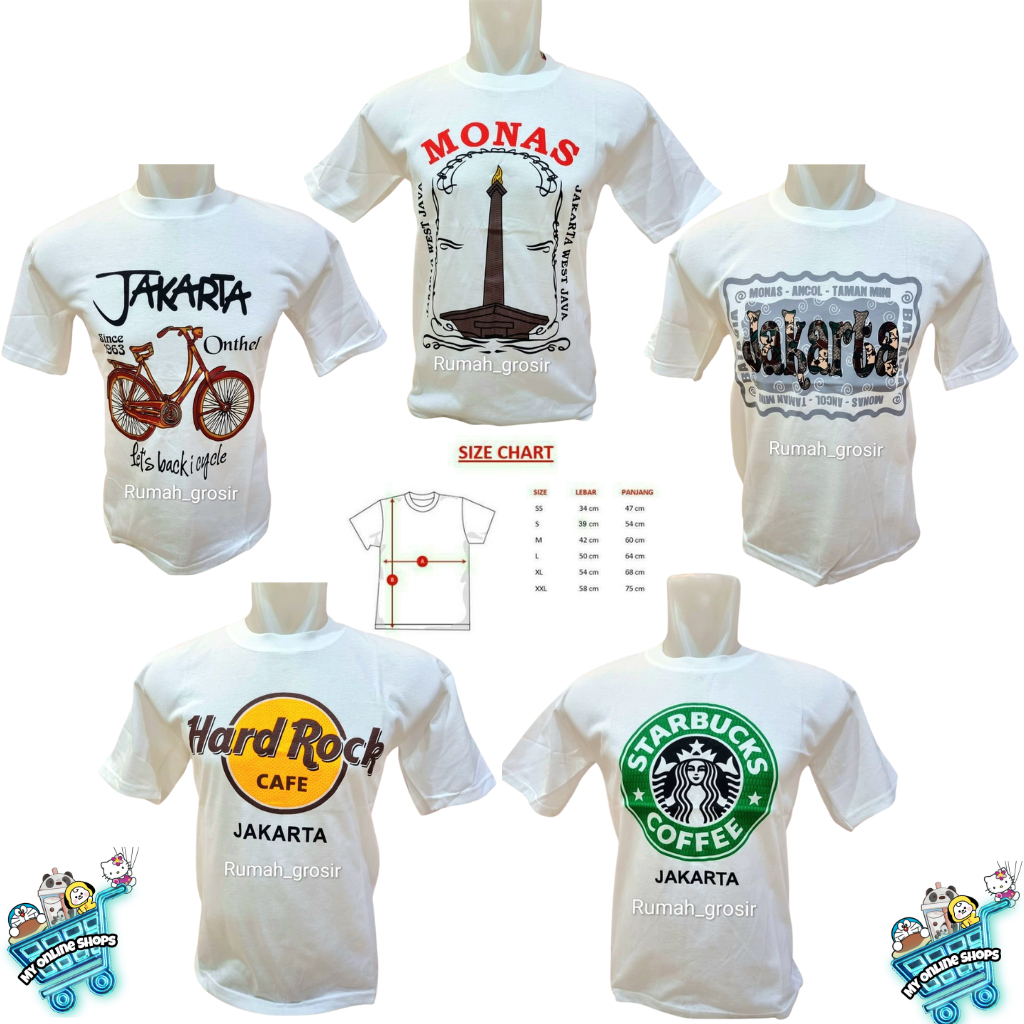 Kaos Jakarta Oleh Oleh Khas Jakarta
