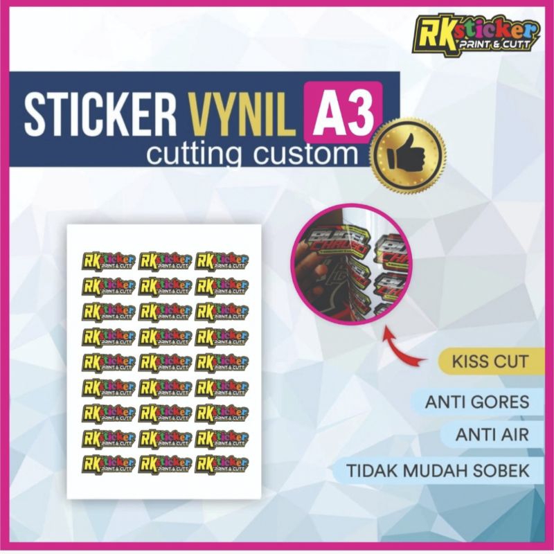 

CETAK STICKER PRINT CUTT - Cetak stiker desain suka suka lebaran A3 anti air
