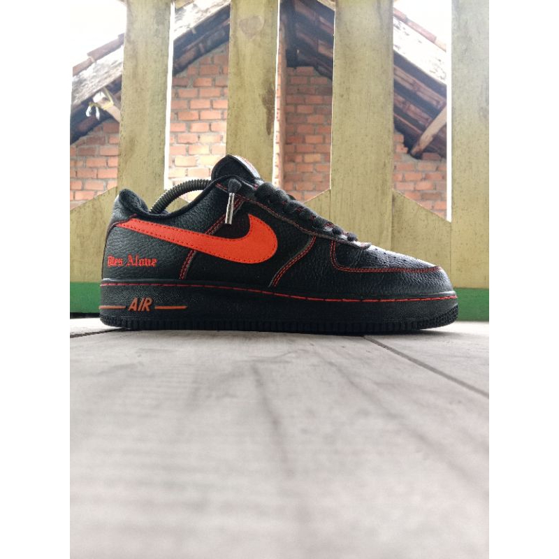 Nike Air Force 1 x Vlone ( Black Orenge )