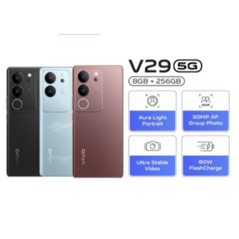 VIVO V29 5G 8GB+8GB| 256GB & 12GB+8GB|512GB