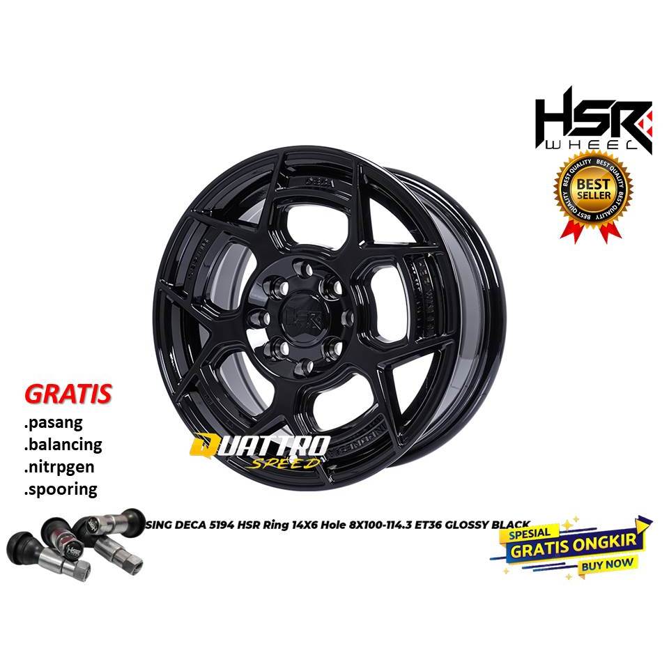 pelek mobil standar brio agya ayla hsr wasile r14