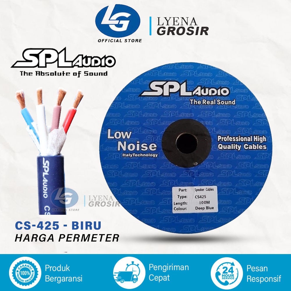 SPL AUDIO CS425 KABEL SPEAKER 4 X 2.5MM HARGA PERMETER SPL CS 425 ORIGINAL