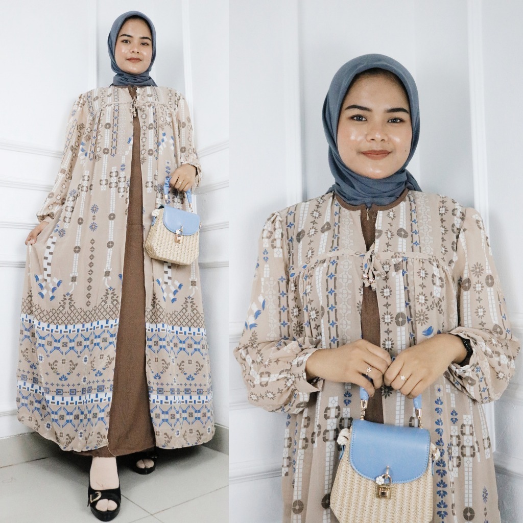 Baju Gamis Terbaru Aliya Dress BO M L XL Crinkle Airflow Busui Gamis WanitaTerbaru Jumbo Pesta Mewah