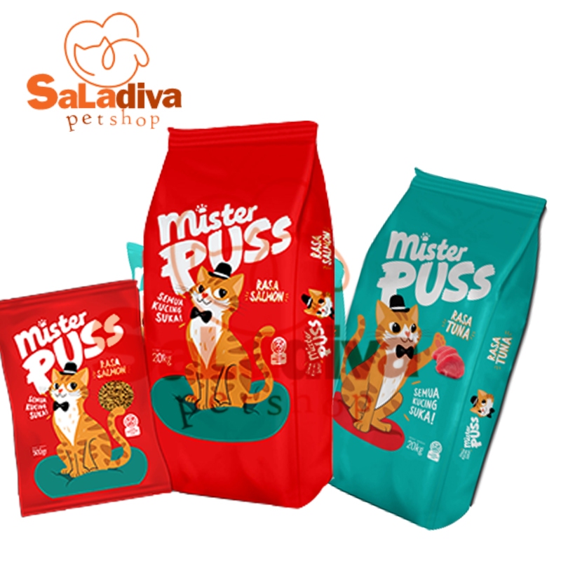 Mister Puss 20kg Cat Food Makanan Kucing Kering Mr Puss