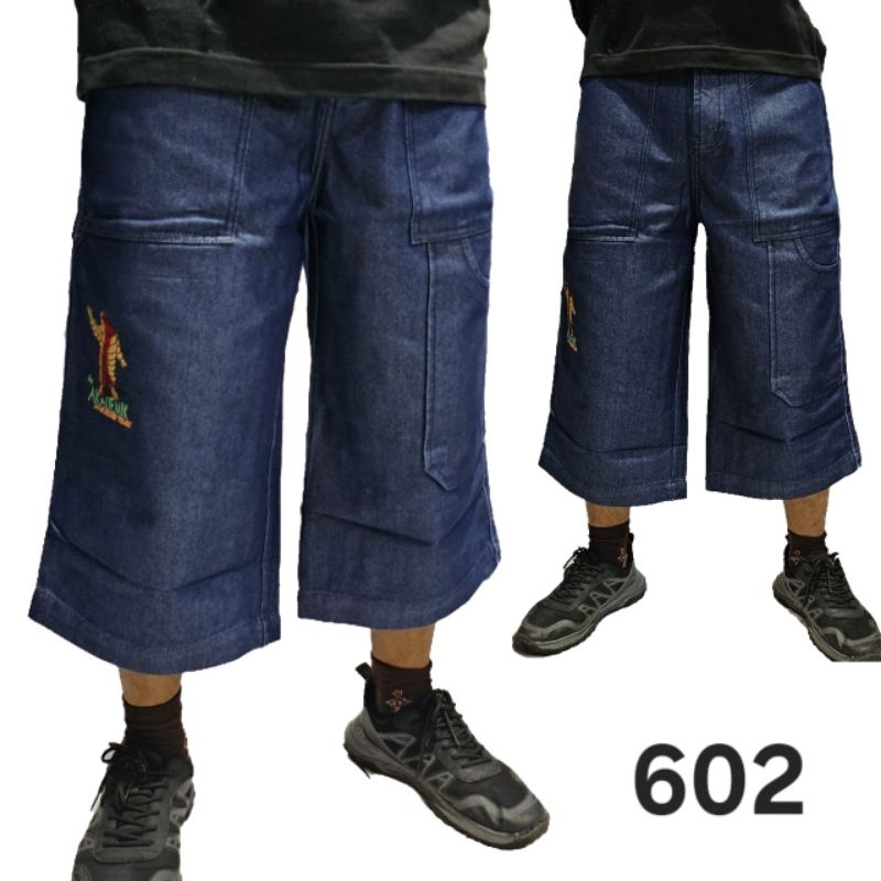 celana jeans jorts loose straight wide pants borju y2k big pocket pendek 7/8 akademiks AJ601 AJ602 AJ603 AJ604