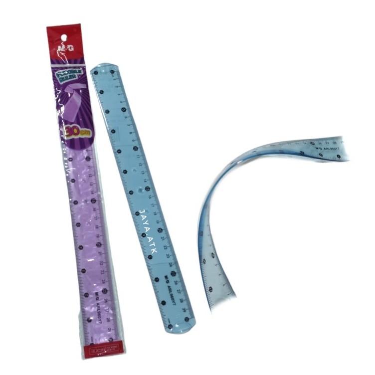 

Penggaris Lentur 30cm Transparan M&G Soft Flexiable Ruler ARL960Y7