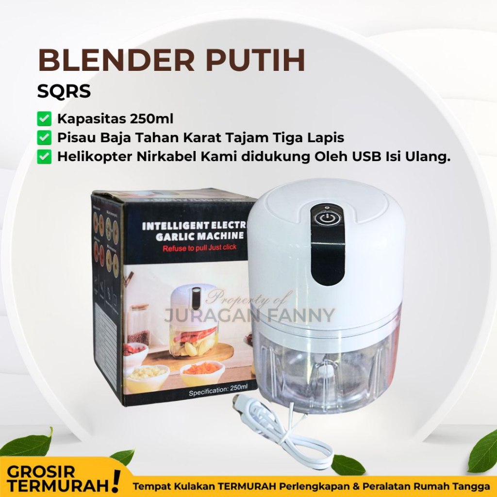 BLENDER PUTIH SQRS/BLENDER MINIMALIS/BLENDER MURAH DAN SERBAGUNA