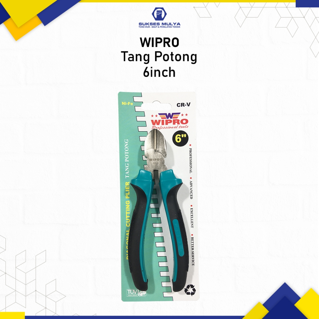 WIPRO Tang Potong Wipro 6" Diagonal Cutting Plier Wipro