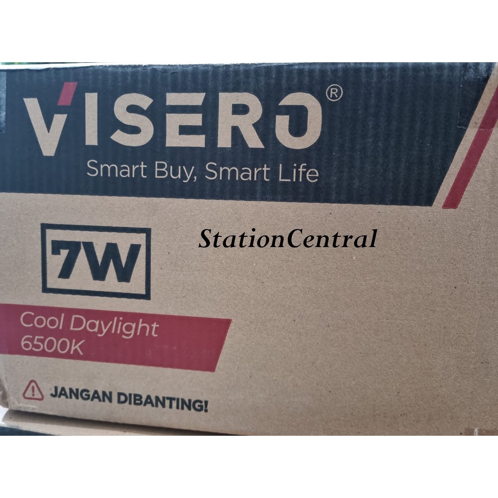 VISERO VINTAGE 7W / 7 Watt ( 1 DUS / 1 KOLI Isi 100 pcs ) Lampu Bohlam Led Bulb E27 Putih