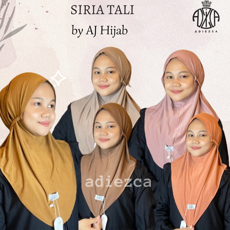 Hijab Instan Bergo Hamidah Daily Non Pet Siria Sport Tali Ukuran L, M Jersey by AjHijab