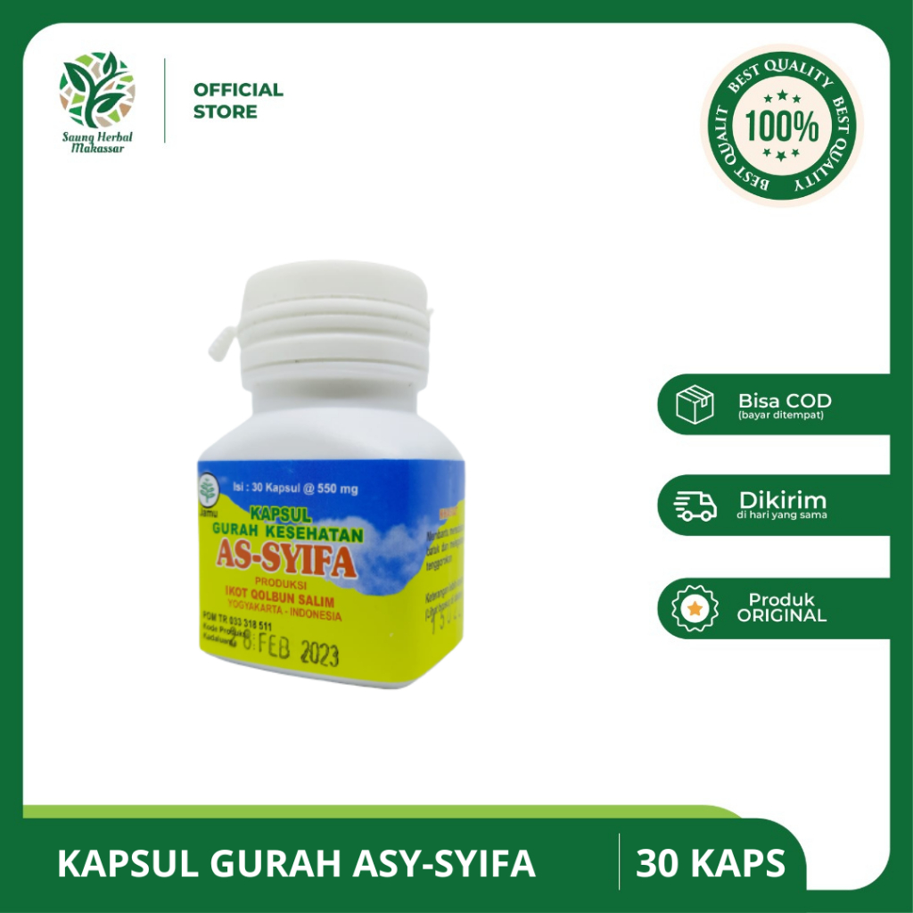 Kapsul Gurah Kesehatan Assyifa Asy-syifa 30 Kapsul