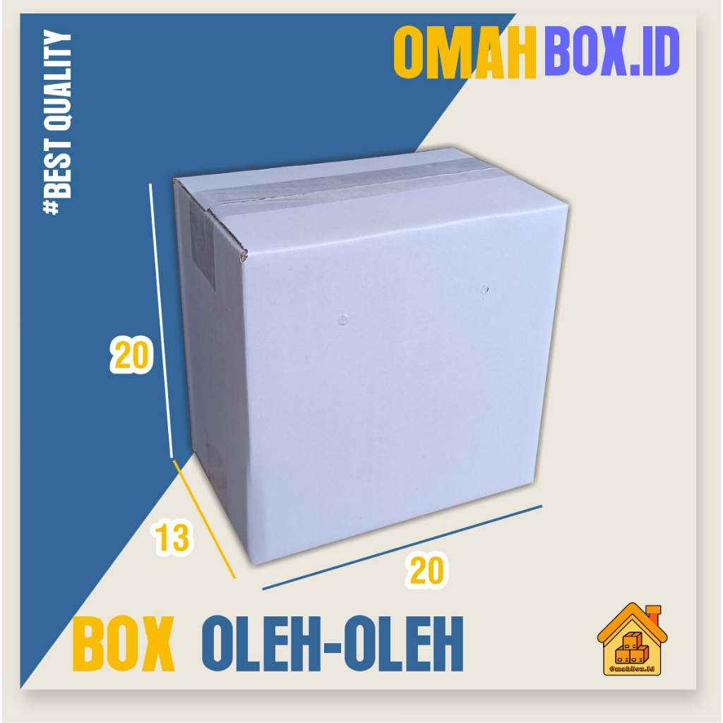 

kardus Oleh Oleh 20x13x20cm box kripik tempe isi6/boxpolos/boxpaking/boxkarton