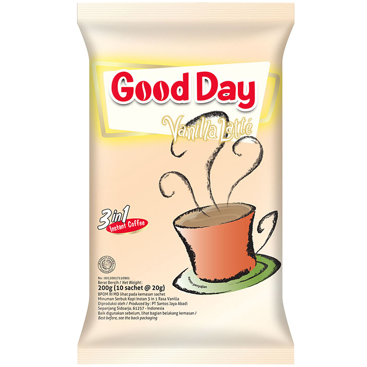 

Good Day Kopi Instant 3 in 1 Vanilla Latte 10s x 20 gr