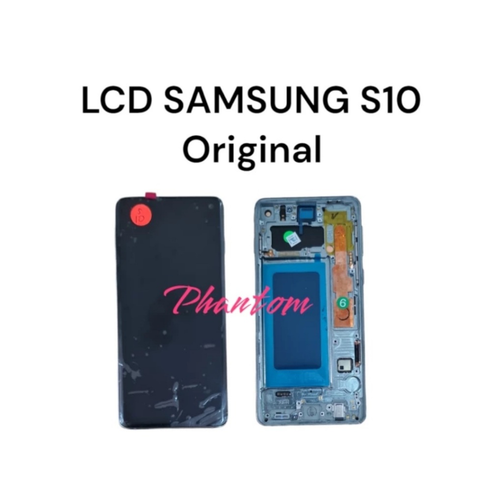 Lcd Samsung S10 Frame Original