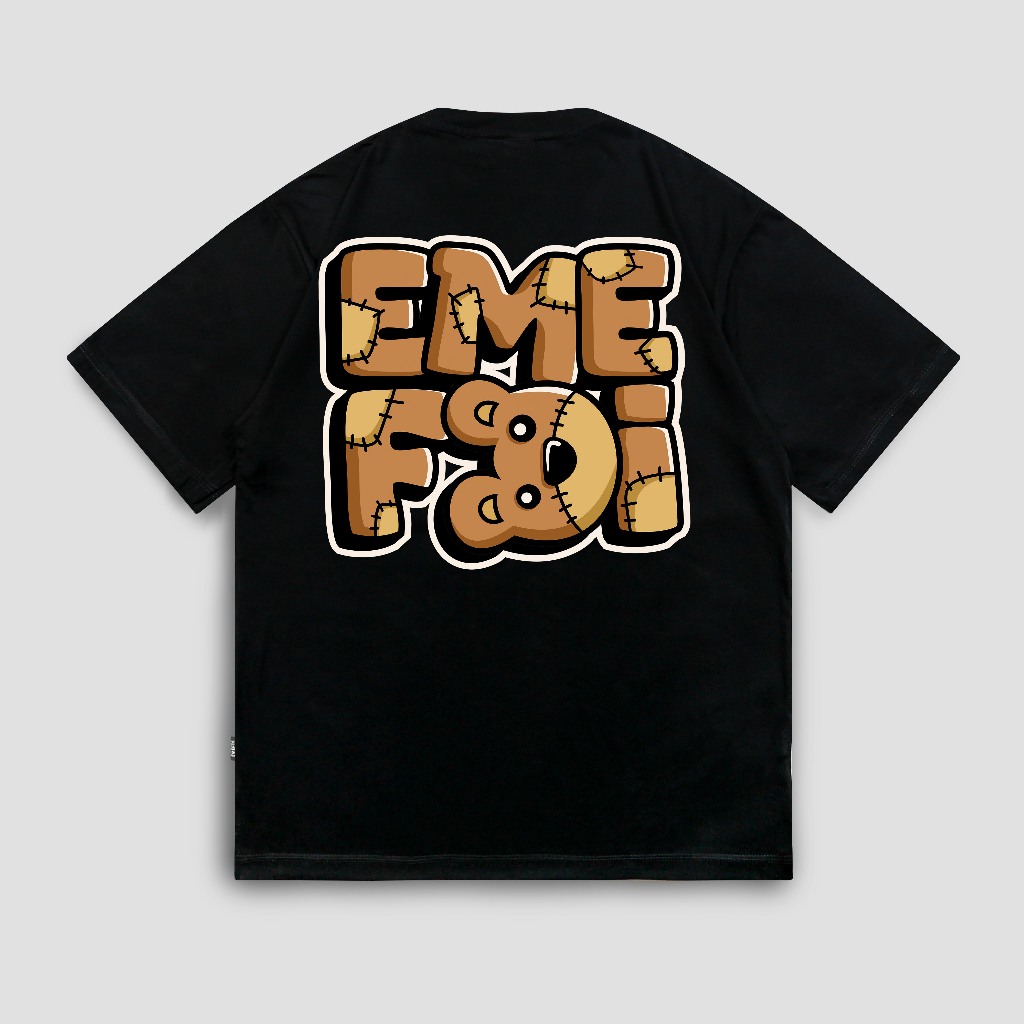 EMEFDI TSHIRT KAOS DREW BLACK ORIGINAL