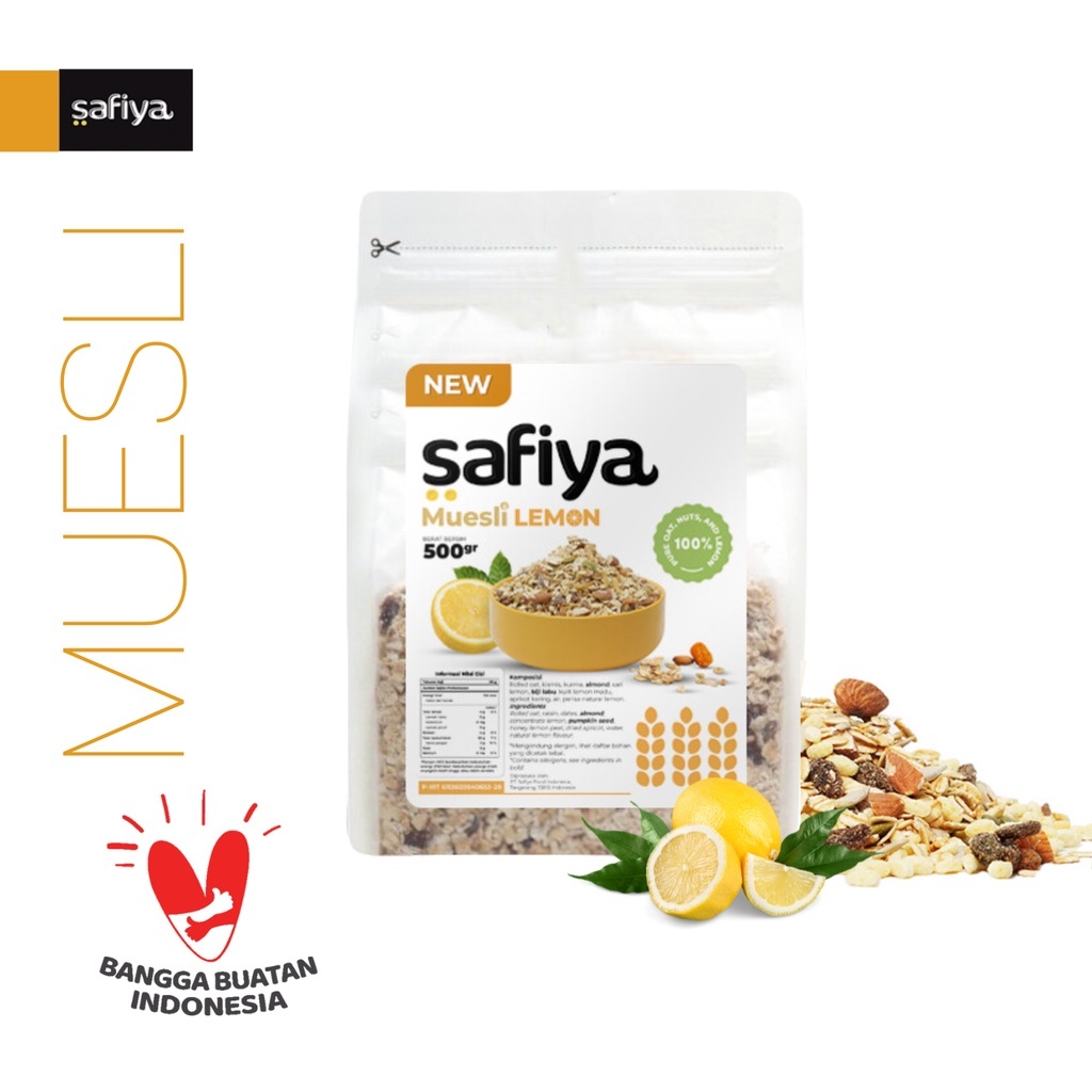 

Muesli Lemon 500g Dried Fruit Seed Sereal Sehat