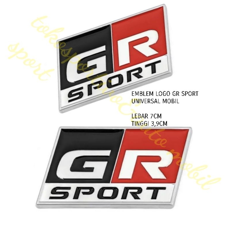 EMBLEM LOGO STIKER LAMBANG TOYOTA GR SPORT GR sport UNIVERSAL MOBIL