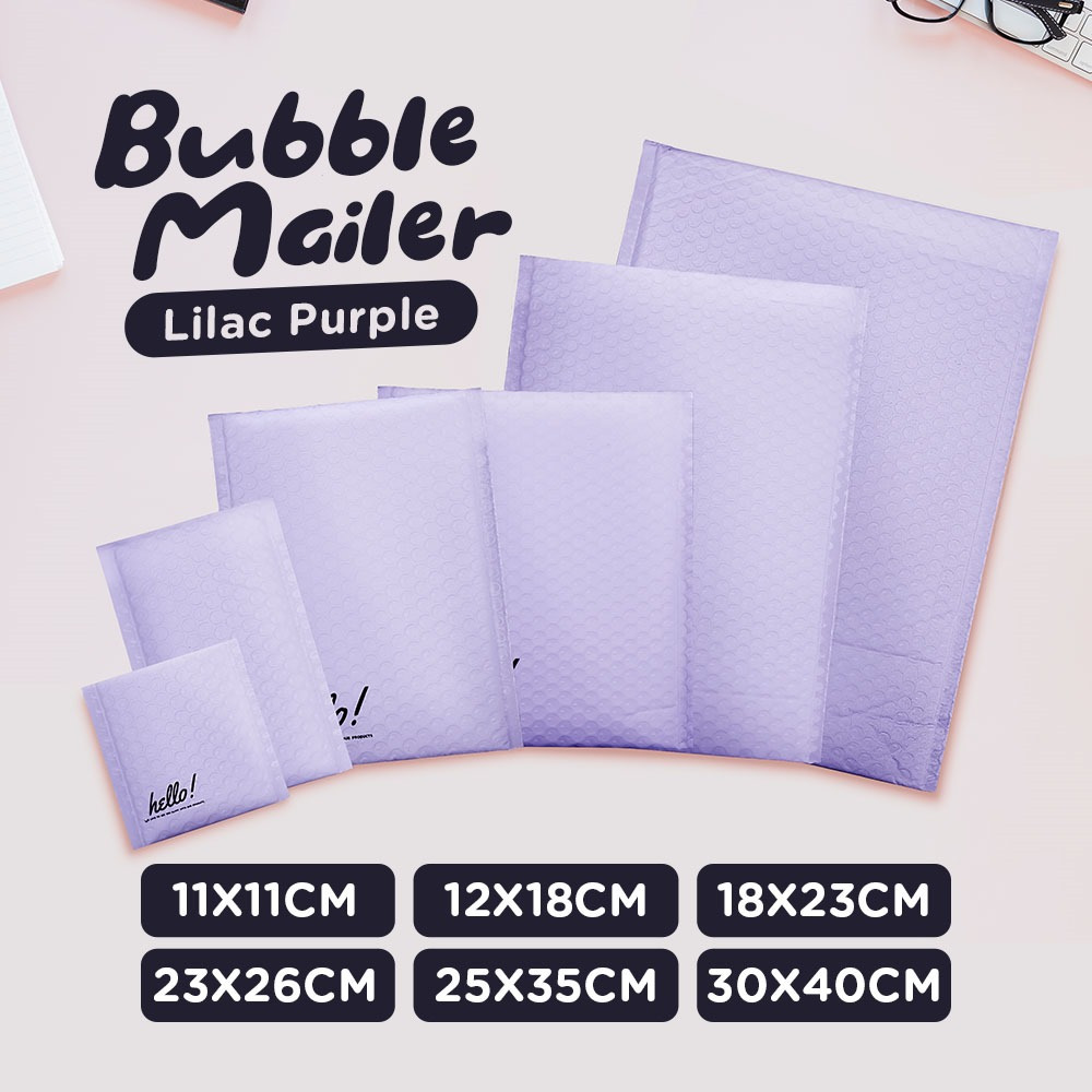 Amplop Bubble Mailer Envelope Bubble Lilac Purple Bubble Packing Murah