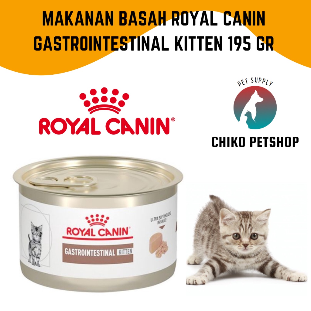 1212 Fasion sale Royal Canin GastroIntestinal Kitten Wetfood Kaleng 195 gr