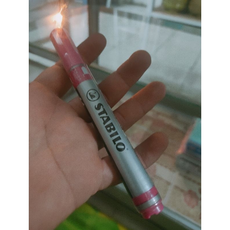 

spidol merk stabilo pink permanen