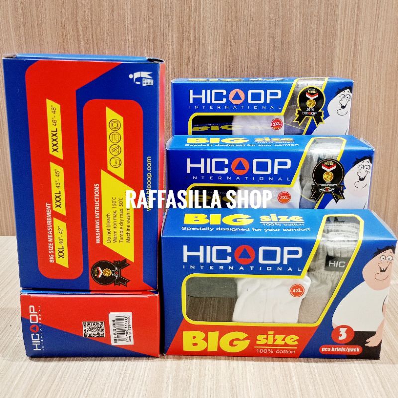 Hicoop Celana Dalam Pria BIG Size Jumbo isi 3 Pc Men Brief