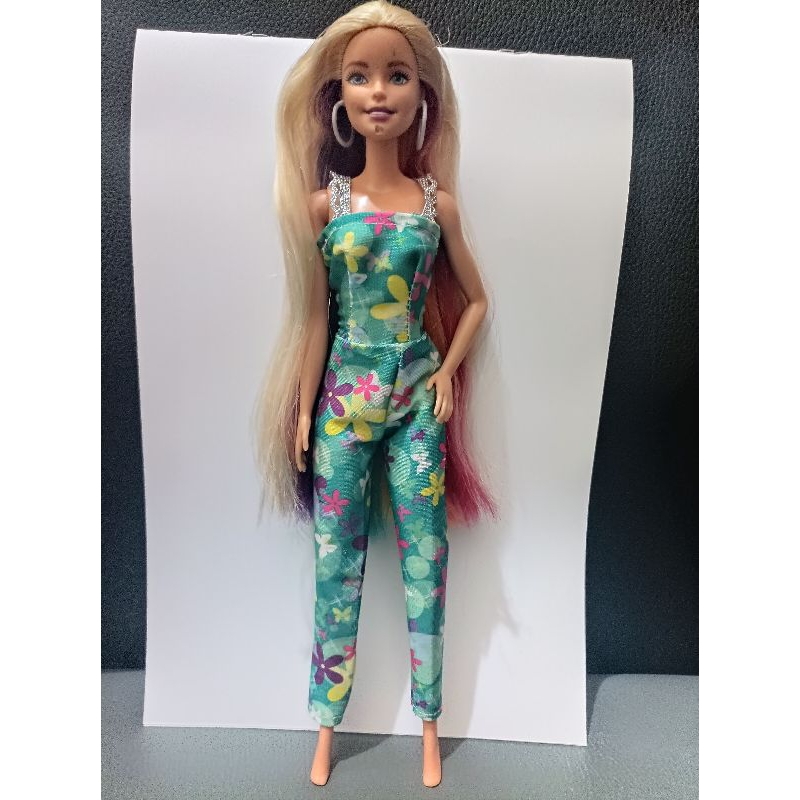 preloved barbie rambut pelangi panjang (baca deskripsi)
