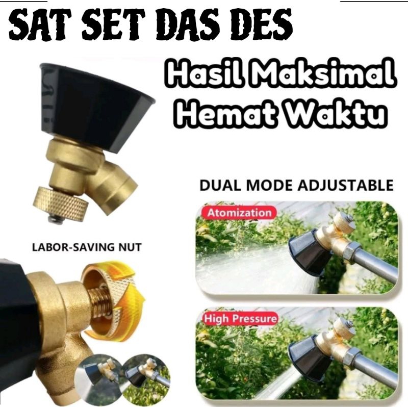 NOZZLE SPUYER ADJUSTABLE/ Nozzle / Spuyer / ujung semprotan sprayer elektrik kuningan - Adjustable