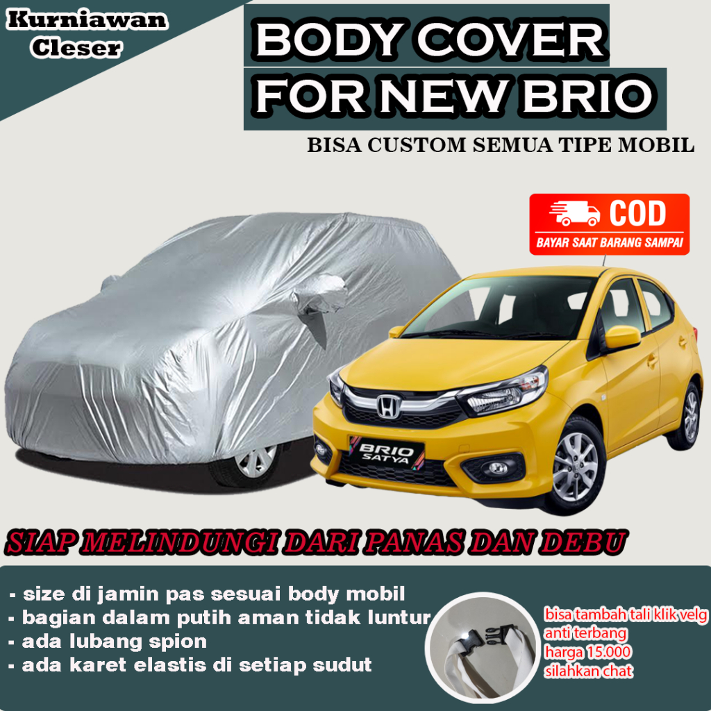 PROMO COVER Honda Brio Body Cover Mobil BRIO Sarung Mobil Brio/Brio Satya/Brio RS