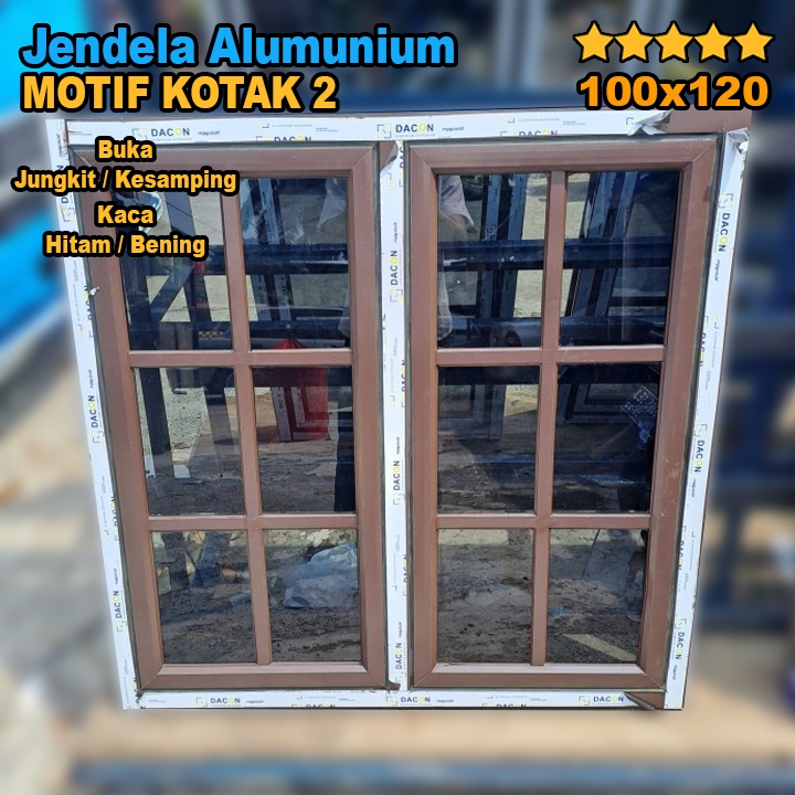 Promo Jendela Alumunium  | Kusen Alumunium 100X120 | Bovenli Alumunium (Alumunium window)
