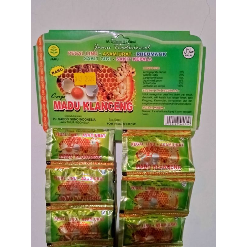 

MADU KLANCENG kapsul asam urat 100%Original