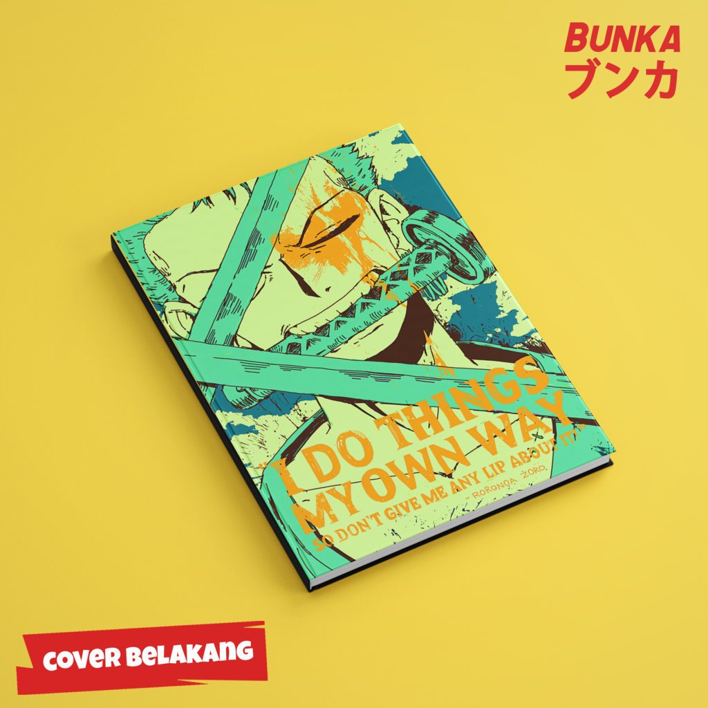 

Note Book One Piece Mugiwara Crew Quote Roronoa Zoro A5 Hardcover A5 Buku Tulis Catatan Notes Agenda Planner Jurnal vintage buku catatan story book kado anniversary valentine cowok cewek murah