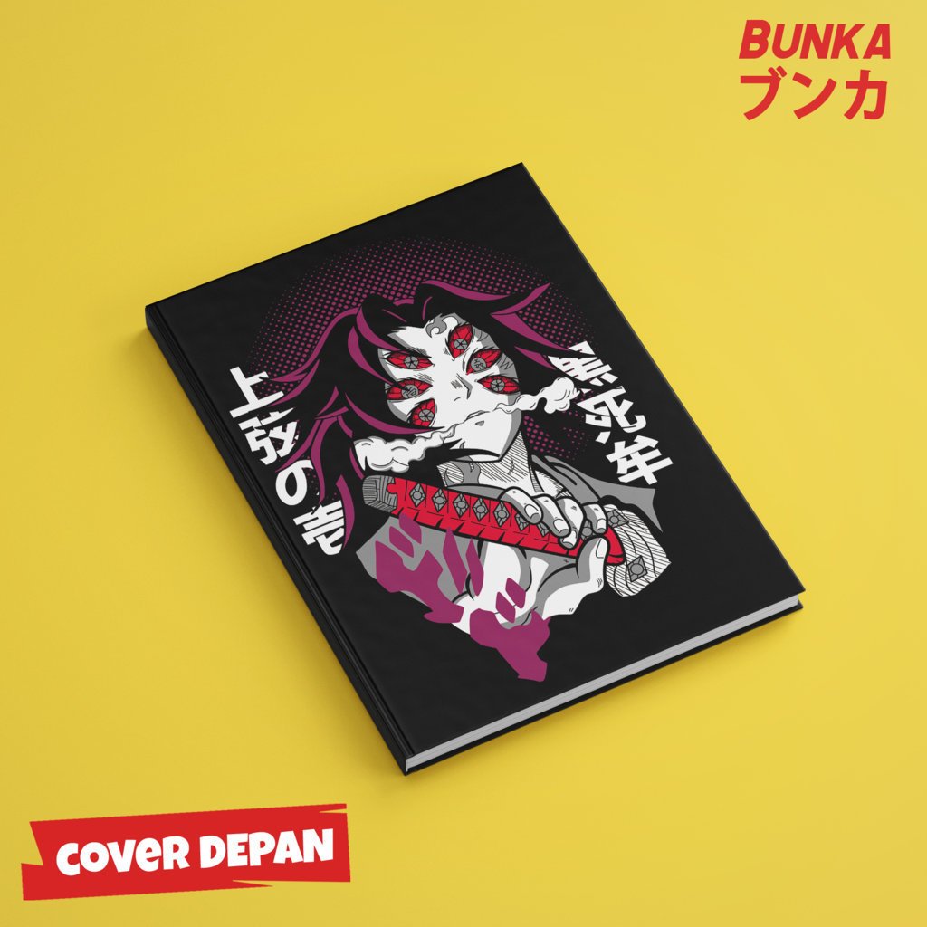 

Note Book Anime Demon Slayer Kokushibo Hardcover A5 Buku Tulis Catatan Notes Agenda Planner Jurnal vintage buku catatan story book kado anniversary valentine cowok cewek murah