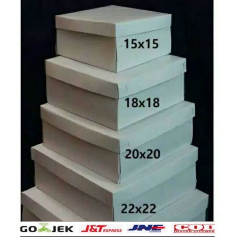 

Dus Nasi Kotak putih 22x22