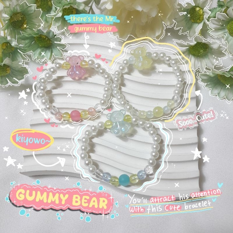 beads bracelet || gelang beads || beads gelang || gelang jelly || gummy bear beads bracelet || gelan