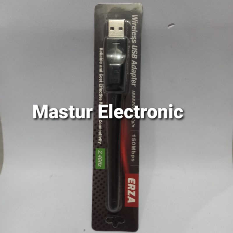 USB WIFI ERZA WIRELESS ADAPTER 150 MBPS DONGLE SET TOP BOX TV ANDROID