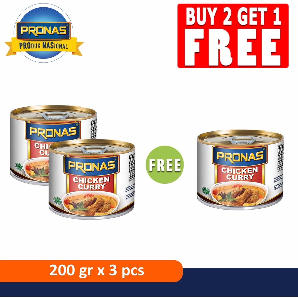 

1212 sale PRONAS Kari Ayam 2 gr Buy 2 Get 1