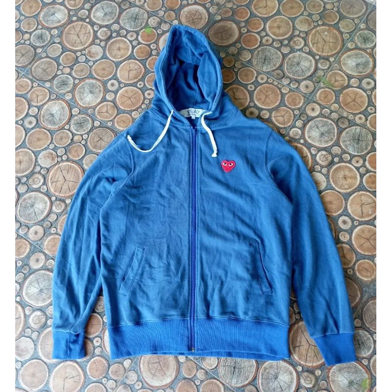 zip hoodie play cdg second original