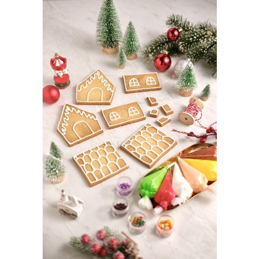 

Terbaru DIY Gingerbread House Christmas Xmas Kukis Natal Collection Sugar Cookies Decorated Cookies Kukis Hias Christmas Cookies Character buruan