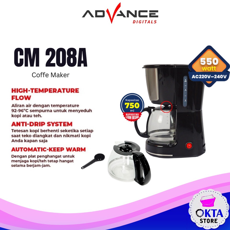 Advance Mesin Kopi Coffee Maker Alat Pembuat Kopi CM28A