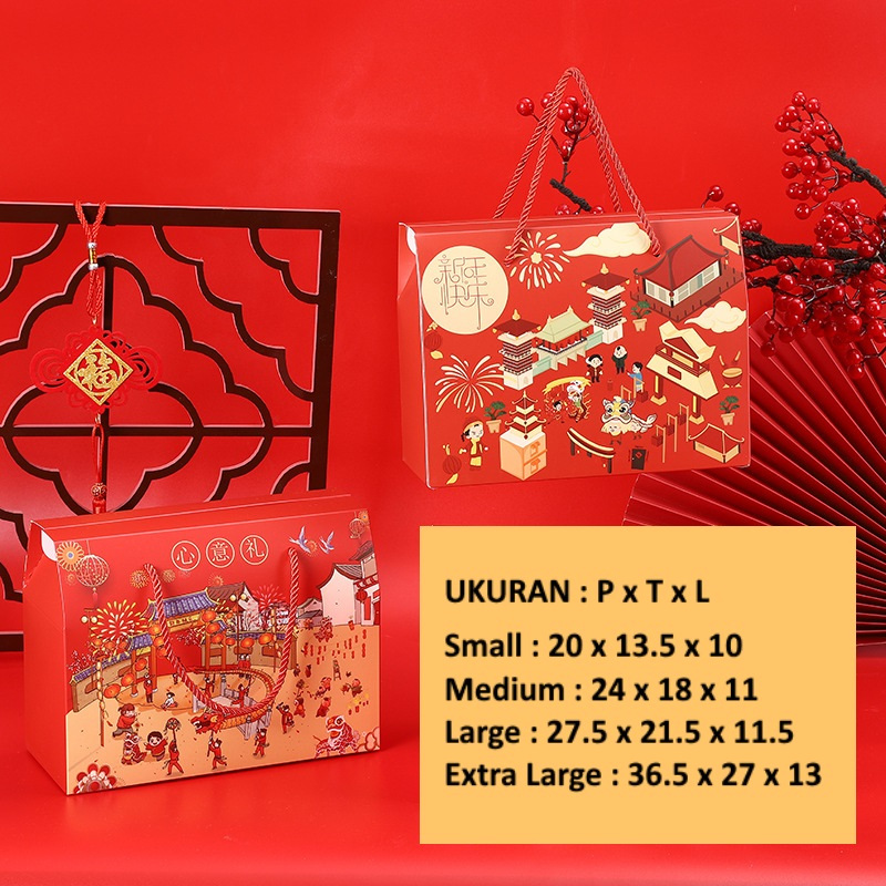 

Tas Tenteng Bingkisan Imlek | Tas Bingkisan Imlek | Tas Hampers Imlek | Tas Merah Bingkisan Imlek Chinese New Year