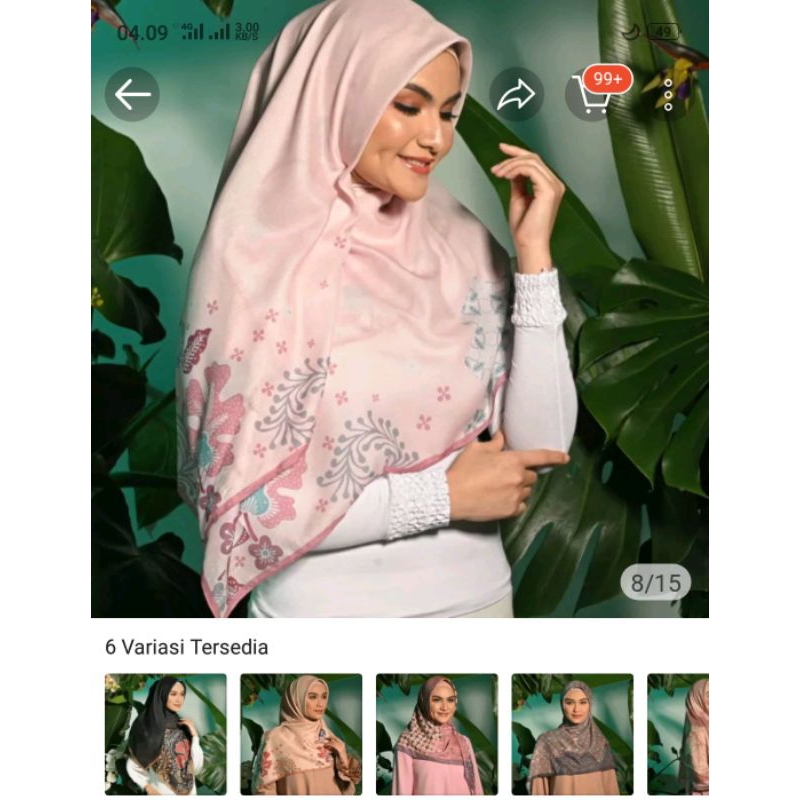 Mandjha HIJAB Ivan Gunawan Fashion Scarf Original Motif Hijab PRISA BATIK JAVA,PRODUKSI PRIANKA,REBE