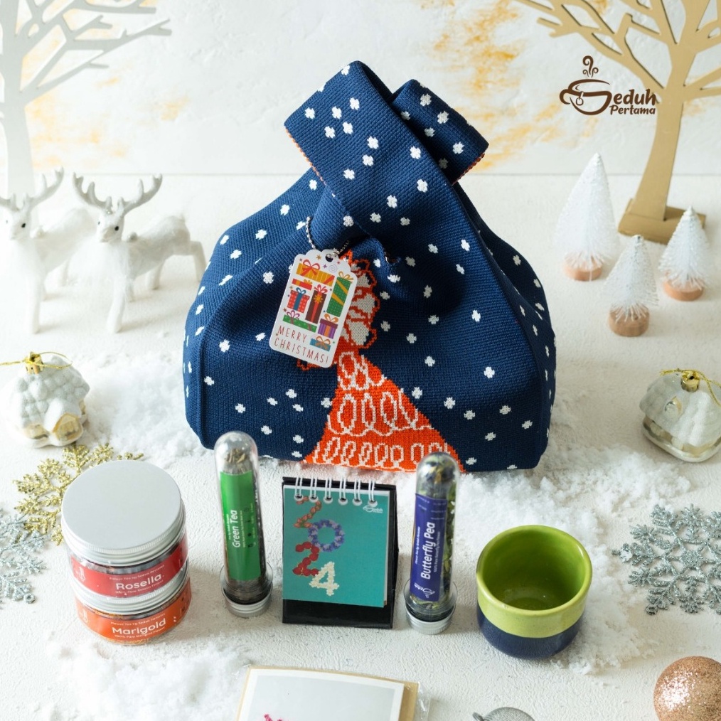 

BRANDS FESTIVAL Imun Booster Package Hampers Flower Tea Mug Ceramic Tea Set Package Kado Souvenir Wedding Birthday Wisuda gas