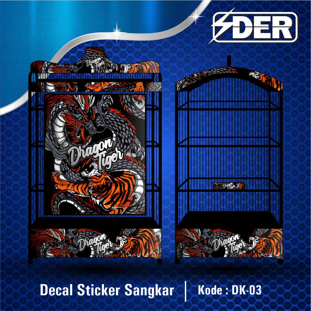 STICKER KANDANG BURUNG KENARI KACER