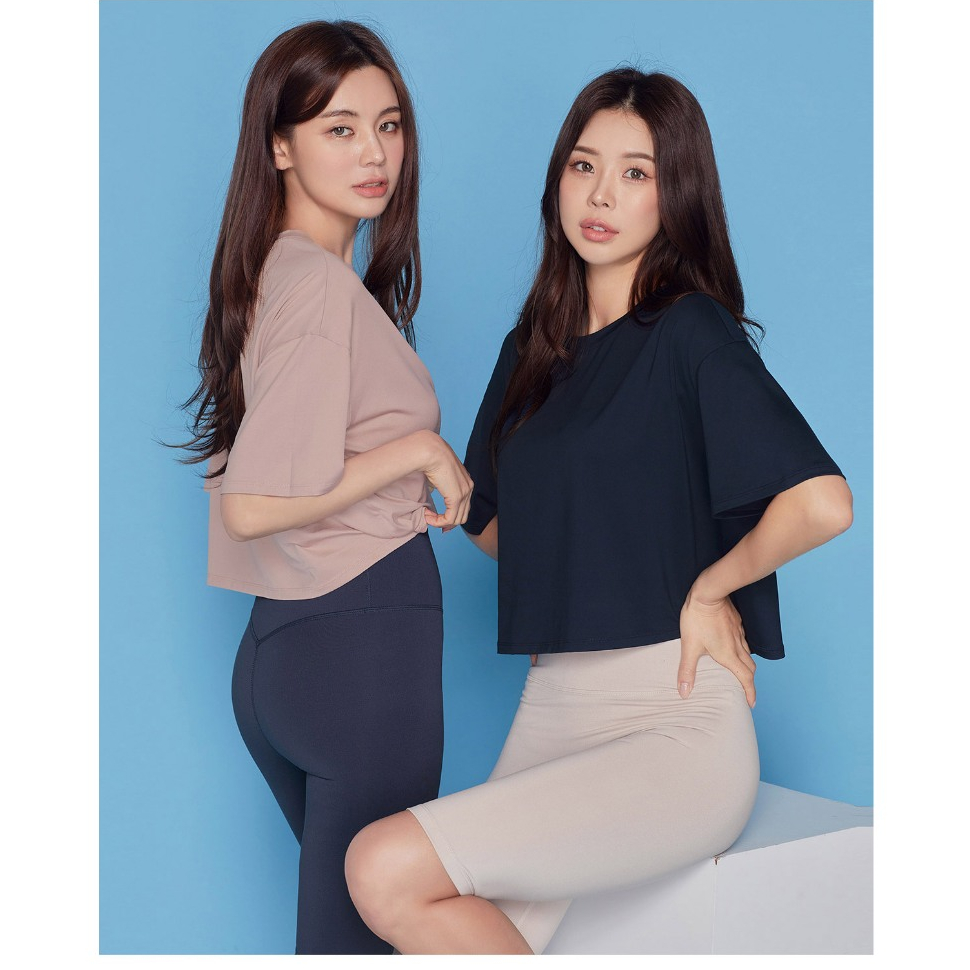 PLVD Atasan Lengan Pendek Kaos Crop Oversize Polos Olahraga Tebal Terbaru STL