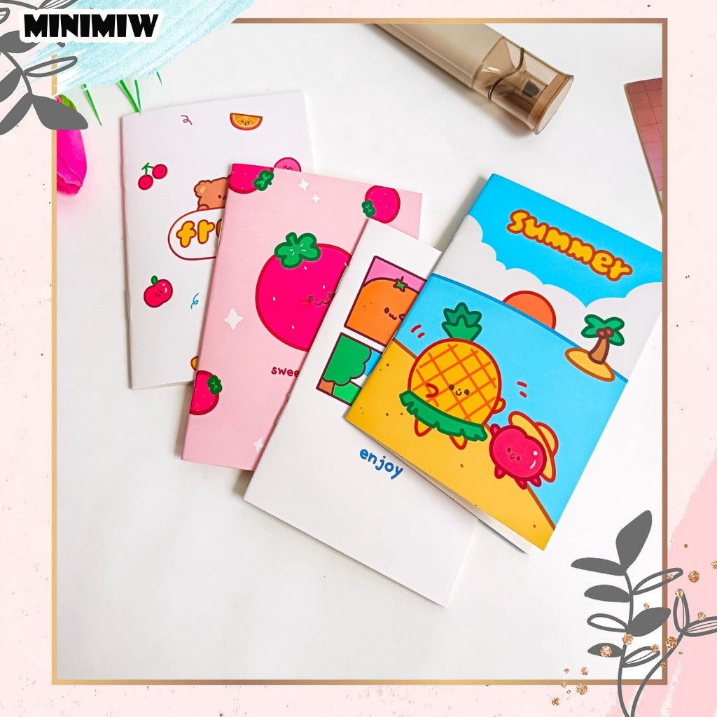 NOTEBOOK MINI A7 FRUIT BK-1106 BUKU TULIS BUAH BUAHAN LUCU IMUT KADO UNIK SOUVERNIR COD TERMURAH BAGUS LUCU IMUT ALAT-ALAT SEKOLAH