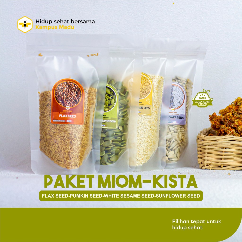 

Paket Miom Kista (Kacang dan Biji-Bijian Sehat)